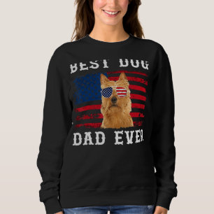 Best Dog Dad Ever Usa Flag Happy Father's Day Sweatshirt