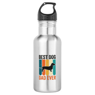 Best Dog Dad Ever Vintage Dachshund Shirt Design_1 532 Ml Water Bottle