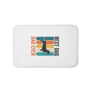 Best Dog Dad Ever Vintage Dachshund Shirt Design_1 Bath Mat