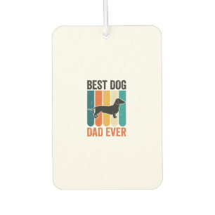 Best Dog Dad Ever Vintage Dachshund Shirt Design_1 Car Air Freshener
