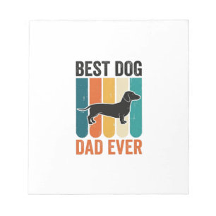 Best Dog Dad Ever Vintage Dachshund Shirt Design_1 Notepad