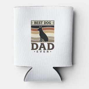 Best Dog Dad Ever Vintage Dog Lover Design_1 Can Cooler