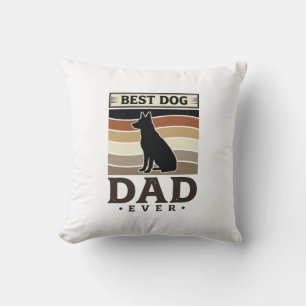 Best Dog Dad Ever Vintage Dog Lover Design_1 Cushion