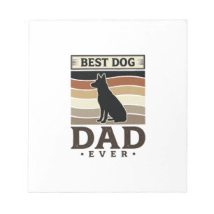 Best Dog Dad Ever Vintage Dog Lover Design_1 Notepad