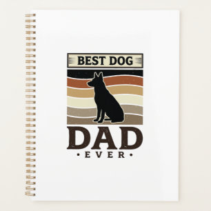 Best Dog Dad Ever Vintage Dog Lover Design_1 Planner