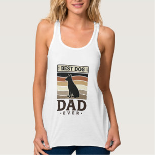 Best Dog Dad Ever Vintage Dog Lover Design_1 Singlet