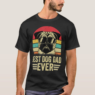 Best Dog Dad Ever Vintage Father's Day Dog T-Shirt