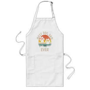 Best Dog Dad Ever Vintage Long Apron