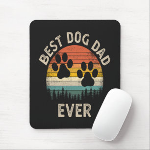 Best Dog Dad Ever Vintage Mouse Pad