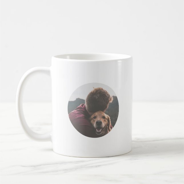 Best Dog Dad Ever With Your Pets Photo Coffee Mug (Left)