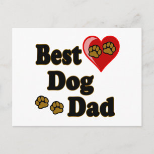 Best Dog Dad Merchandise Postcard