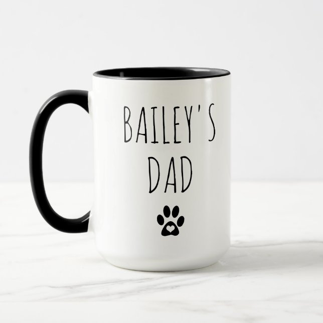 Best Dog Dad Mum Lovers Owners Funny Women Men Mug (Left)