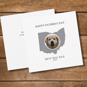 Best Dog Dad Ohio Photo Father’s Day Holiday Card