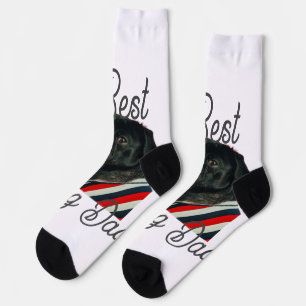 Best dog dad parents grandparents photo pet gray n socks