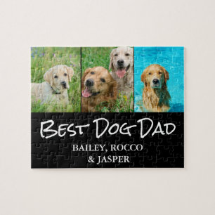 Best Dog Dad Photo  Jigsaw Puzzle
