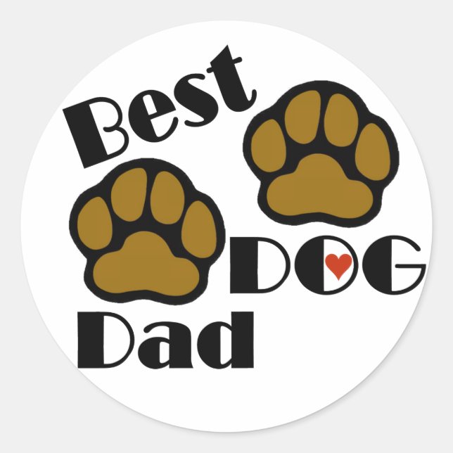 Best Dog Dad Sticker (Front)