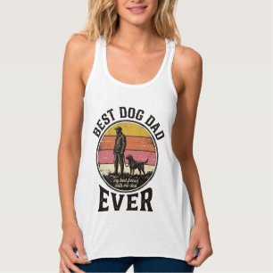 Best Dog Dad Vintage Sunset Vector Design_1 Singlet