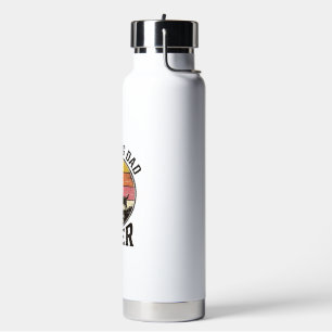 Best Dog Dad Vintage Sunset Vector Design_1 Water Bottle