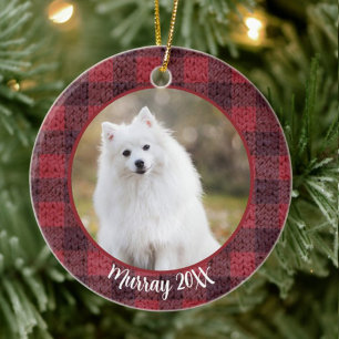 Best Dog Ever Custom Name Christmas Pet Gift Ceramic Tree Decoration