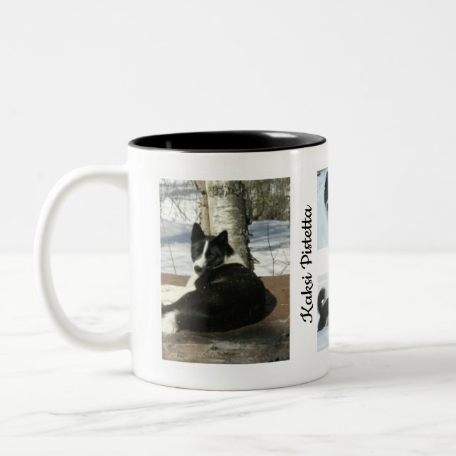 Best Dog Ever Dog Lover Customisable Two-Tone Coffee Mug (Left)