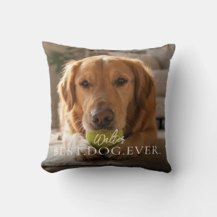 Best Dog Ever Your Pet Name And Photo Cushion