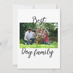 Best dog family mum dad pet animal friend holidayg invitation