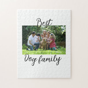 Best dog family mum dad pet animal friend holidayg jigsaw puzzle