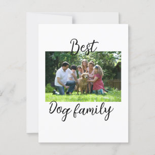 Best dog family mum dad pet animal friend holidayg postcard