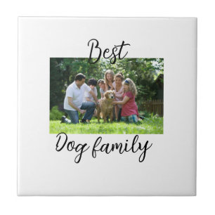 Best dog family mum dad pet animal friend holidayg tile
