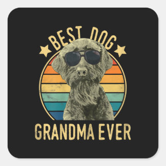 Best Dog Grandma Ever Giant Schnauzer Square Sticker