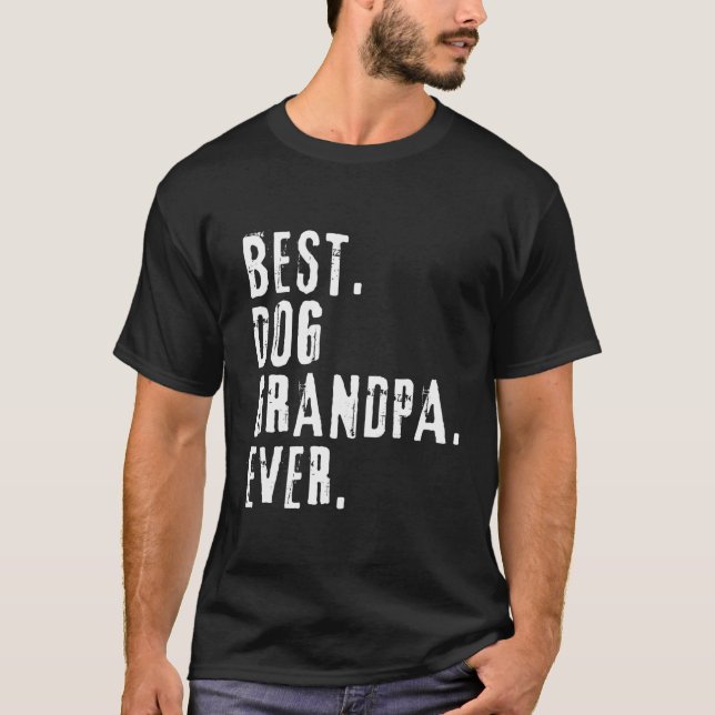 Best Dog Grandpa Ever Long Sleeve T Shirt (Front)
