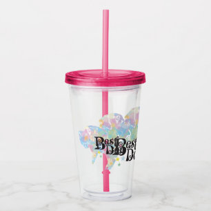 Best Dog Great Dane "spoted" Acrylic Tumbler