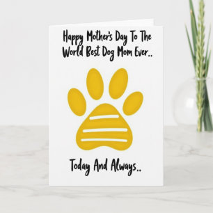 Best Dog Mom Ever Card