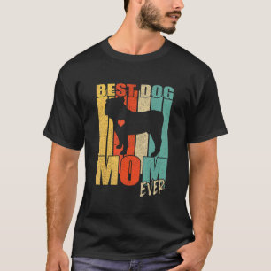 Best Dog Mom Ever English Bulldog Mama Vintage Ret T-Shirt