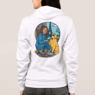 Best Dog Mom Ever in Paris Hoodie