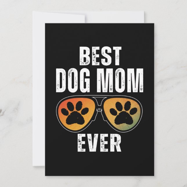 BEST DOG MOM EVER INVITATION (Front)