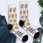 Best DOG MOM Ever Personalised Cute Pet Photo  Socks<br><div class="desc">Best Dog Mum Ever! Surprise the dog lover whether its a birthday, Mothers day or Christmas with these super cute pet photo all over print socks. They'll be a favourite of all dog lovers, and dog moms. Customise these dog photo socks with your pups favourite photo. COPYRIGHT © 2022 Judy...</div>