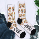 Best DOG MOM Ever Personalised Cute Pet Photo  Socks<br><div class="desc">Delight the Dog Lover in Your Life Introducing our charming Dog Photo Socks, the perfect gift for the ultimate dog mum! These socks are designed with the dog lover in mind, featuring an adorable all-over pattern that includes your cherished pup's picture and playful paw prints. Features Personalised Design: Transform your...</div>