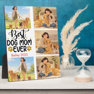 Best Dog Mom Ever Personalized Photo | Cute Dog  Plaque