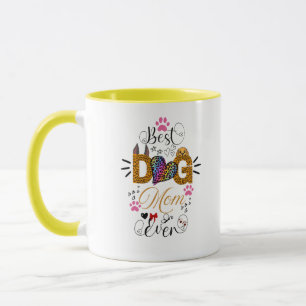 Best Dog Mom Ever Shirt – Leopard Print dog Mom  Mug