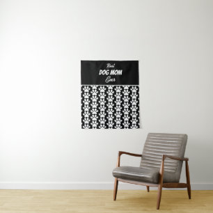 BEST DOG MOM EVER TAPESTRY