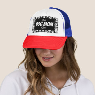 BEST DOG MOM EVER    TRUCKER HAT