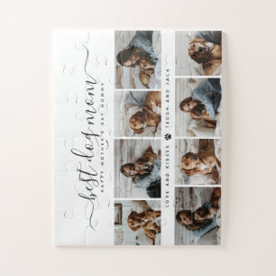 Best Dog Mom: Personalized Dog Photo Mother's Day Jigsaw Puzzle