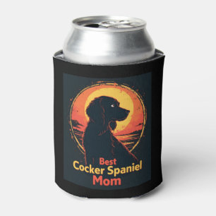 Best Dog Mother Mom - Vintage Cocker Spaniel T-Shi Can Cooler