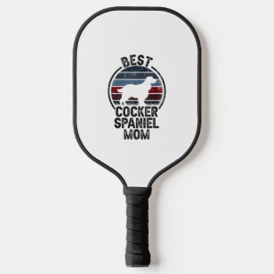 Best Dog Mother Mum - Vintage Cocker Spaniel  Pickleball Paddle