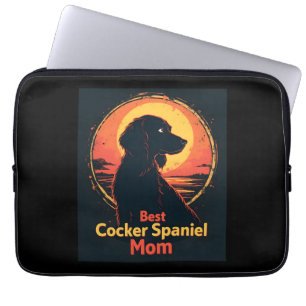 Best Dog Mother Mum - Vintage Cocker Spaniel T-Shi Laptop Sleeve