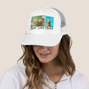 Best Dog Mum 3 Photo Collage Trucker Hat