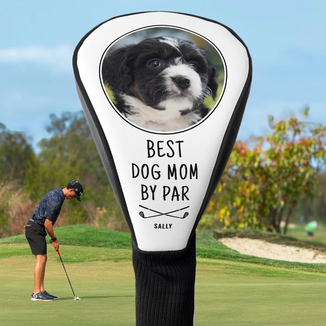 Best Dog Mum By Par Mother's Day Custom Photo Golf Head Cover (Creator Uploaded)