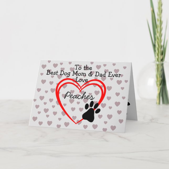 Best Dog Mum & Dad Card (Front)