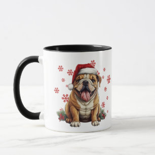 Best Dog Mum Ever Christmas American Bulldog Mug